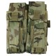 Double Rifle Mag Pouch (w/Pistol Mag Pouch) ATP, The Double Mag Pouch with Pistol Mag  is a practical and durable storage solution designed to securely hold both rifle and pistol magazines in one compact unit